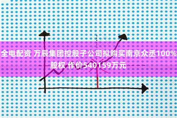 全电配资 万辰集团控股子公司拟购买南京众丞100%股权 作价540159万元