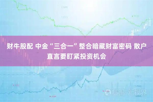 财牛股配 中金“三合一”整合暗藏财富密码 散户直言要盯紧投资机会